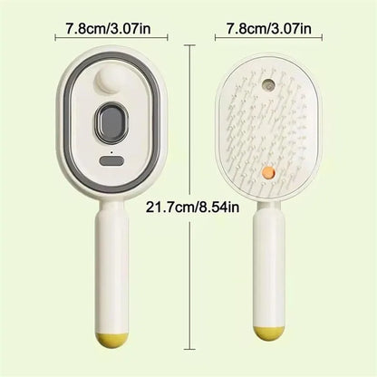 Electric Spray Air Cushions Massage Comb 3 in 1 Self Cleaning Steam Essential Oil Brush Rechargeable Spray Scalp Massager Combs